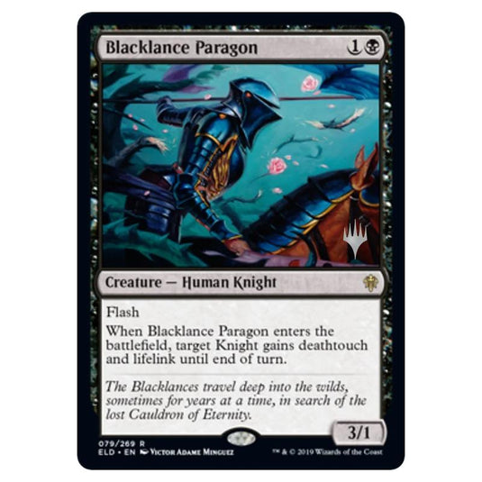Magic The Gathering - Throne of Eldraine Promos - Blacklance Paragon - 079/269