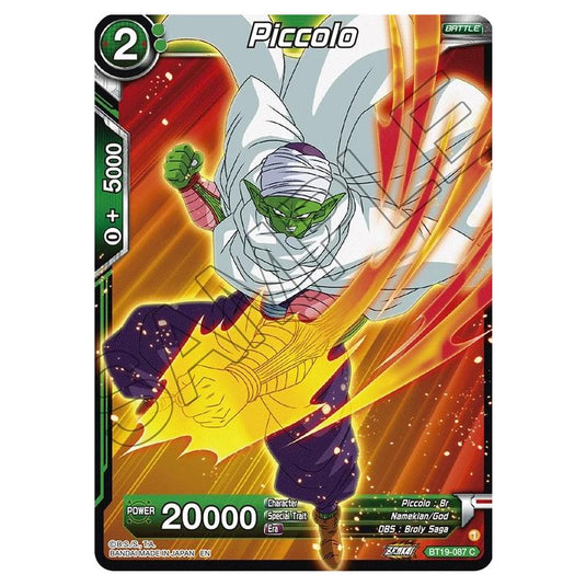 Dragon Ball Super - Fighter's Ambition - Piccolo - BT19-087