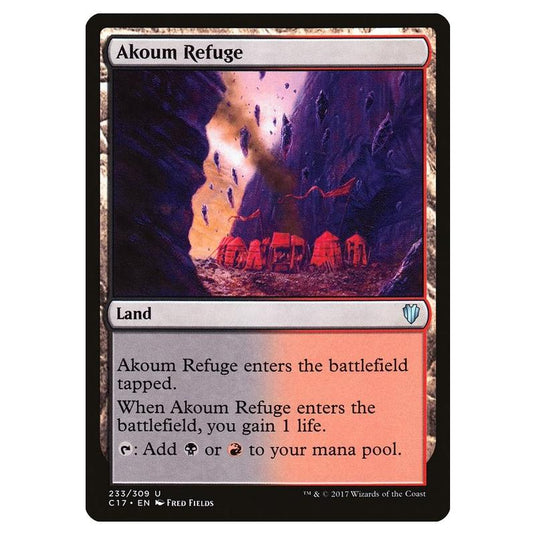 Magic The Gathering - Commander 2017 - Akoum Refuge - 233/309