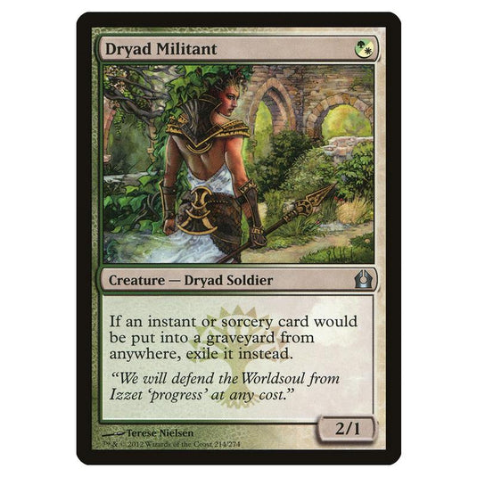 Magic The Gathering - Return To Ravnica - Dryad Militant - 214/274