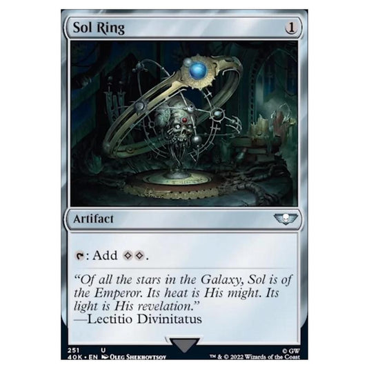 Magic The Gathering - Universes Beyond - Warhammer 40k - Sol Ring - 251/168