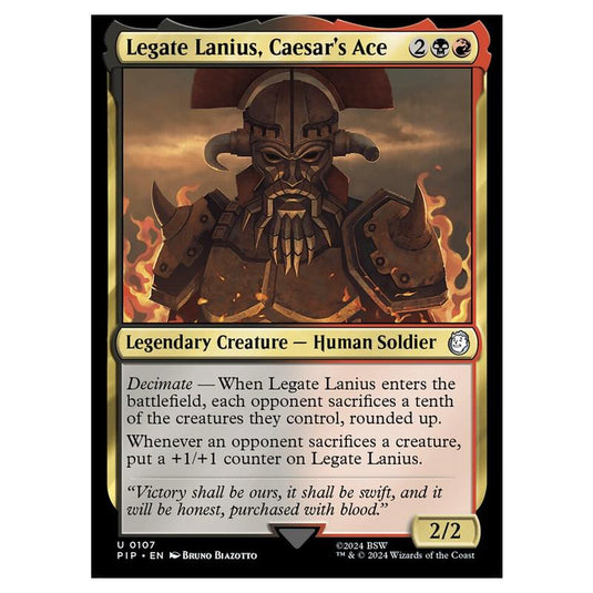 Magic The Gathering - Universes Beyond - Fallout - Legate Lanius, Caesar's Ace - 0107