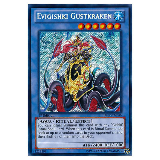 Yu-Gi-Oh! - Hidden Arsenal 6 - Omega Xyz - Evigishki Gustkraken (Secret Rare) HA06-EN046