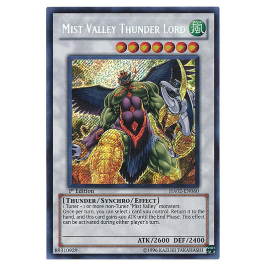 Yu-Gi-Oh! - Hidden Arsenal 2 - Mist Valley Thunder Lord (Secret Rare) HA02-EN060