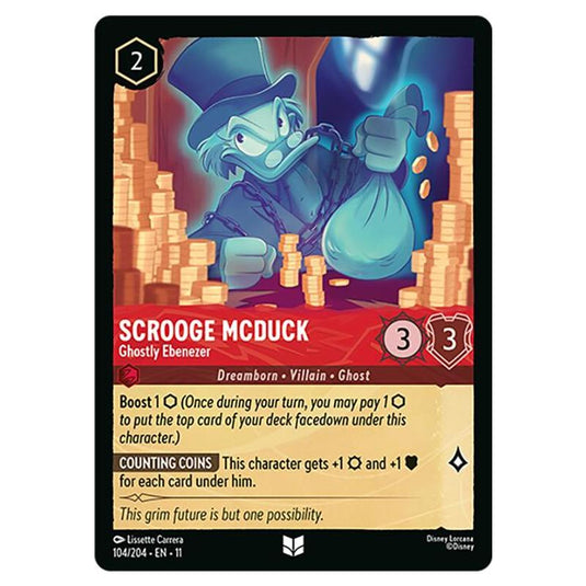 Lorcana - Winterspell - Scrooge McDuck - Ghostly Ebenezer (Uncommon) - 104/204