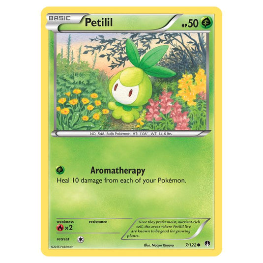 Pokemon - XY - Breakpoint - Petilil - 7/122 (Reverse Holo)