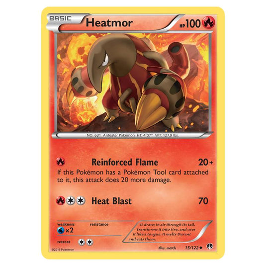 Pokemon - XY - Breakpoint - Heatmor - 15/122 (Reverse Holo)