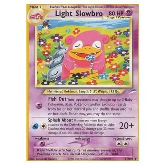 Pokemon - Neo Destiny - Light Slowbro - 051/105