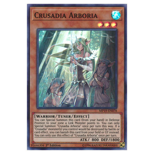 Yu-Gi-Oh! - 2019 Gold Sarcophagus Tin Mega Pack - Crusadia Arboria (Super Rare) MP19-EN078