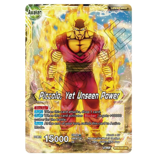 Dragon Ball Super - Fighter's Ambition - Piccolo // Piccolo, Yet Unseen Power - BT19-101
