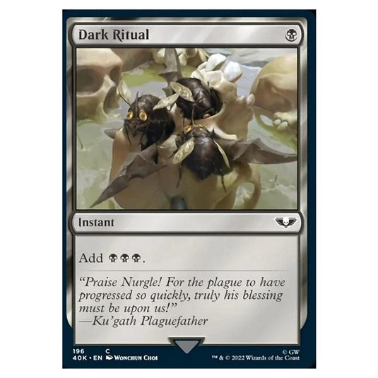 Magic The Gathering - Universes Beyond - Warhammer 40k - Dark Ritual - 196/168