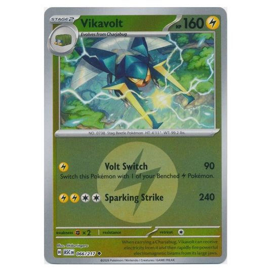 Pokemon - Mega Evolution - Ascended Heroes - Energy Reverse Holo - Vikavolt - 066/217