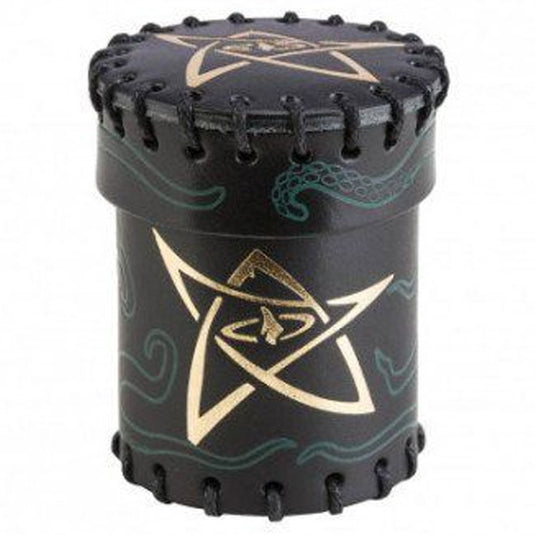 Call of Cthulhu Black & green-golden Leather Dice Cup