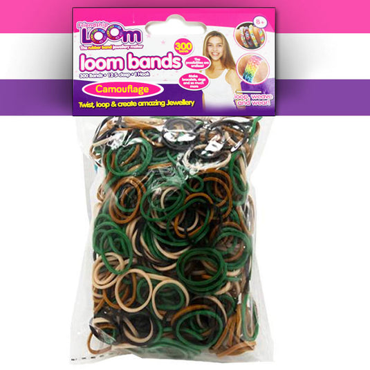 Camouflage Loom Bands - x300