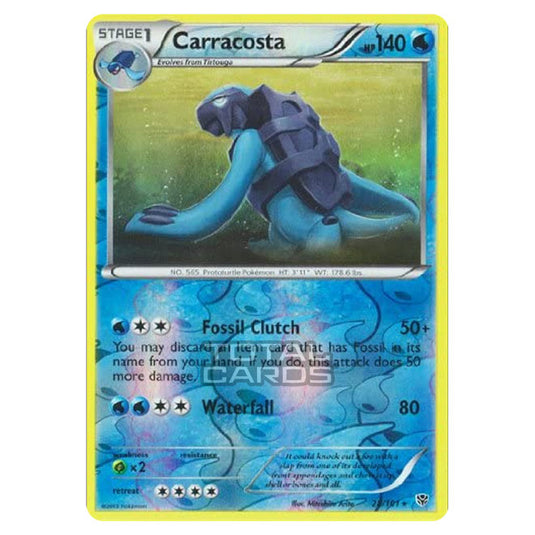 Pokemon - Black & White - Plasma Blast - (Reverse Holo) Carracosta - 28/101