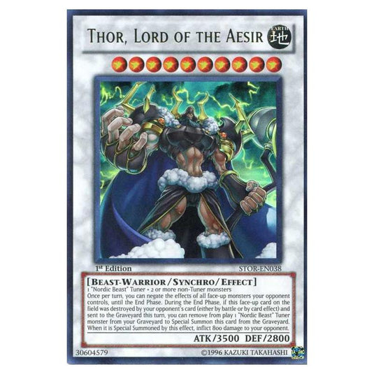 Yu-Gi-Oh! - Storm of Ragnarok - Thor, Lord of the Aesir (Ultra Rare) STOR-EN038