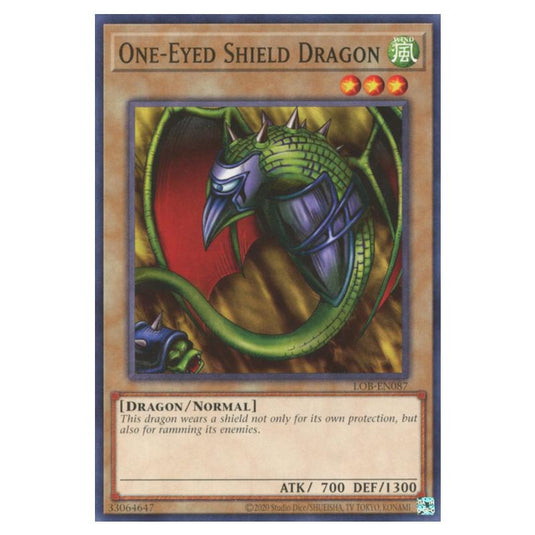 Yu-Gi-Oh! - Legend of Blue Eyes White Dragon (25th Anniversary Edition) - One-Eyed Shield Dragon (Common) - LOB25-EN087
