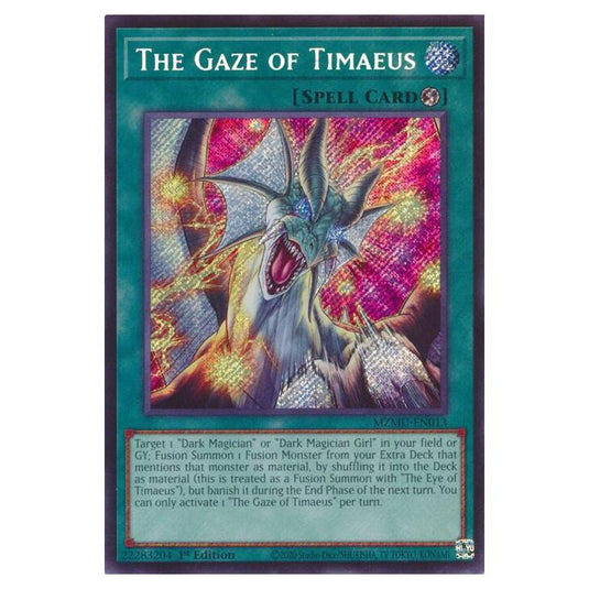Yu-Gi-Oh! - Maze of Muertos - The Gaze of Timaeus (Secret Rare) - MZMU-EN013