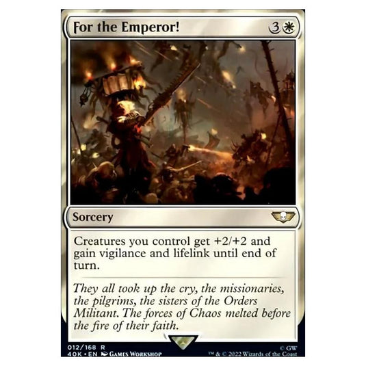 Magic The Gathering - Universes Beyond - Warhammer 40k - For the Emperor! - 012/168