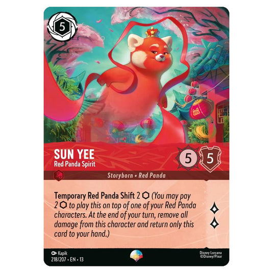 Lorcana - Attack of the Vine - Sun Yee - Red Panda Spirit (Epic) - 218/207