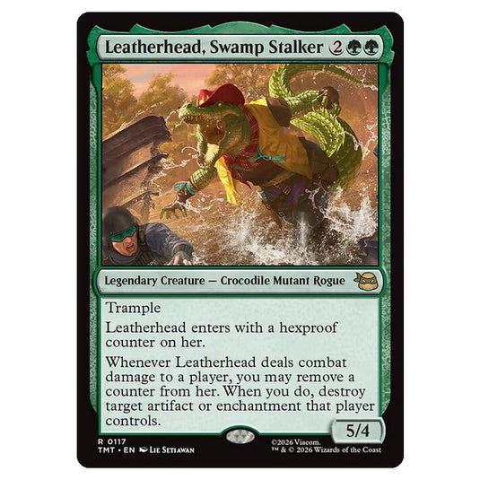 Magic The Gathering - Teenage Mutant Ninja Turtles - Leatherhead, Swamp Stalker - 0117