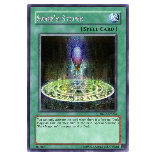 Yu-Gi-Oh! - Yu-Gi-Oh! Reshef of Destruction promotional cards - Sage's Stone (Prismatic Secret Rare) ROD-EN003