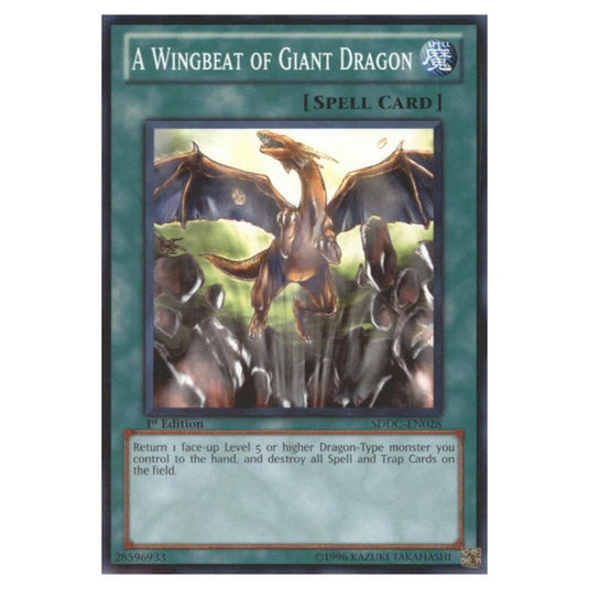 Yu-Gi-Oh! - Dragons Collide Structure Deck - A Wingbeat of Giant Dragon (Common) SDDC-EN028