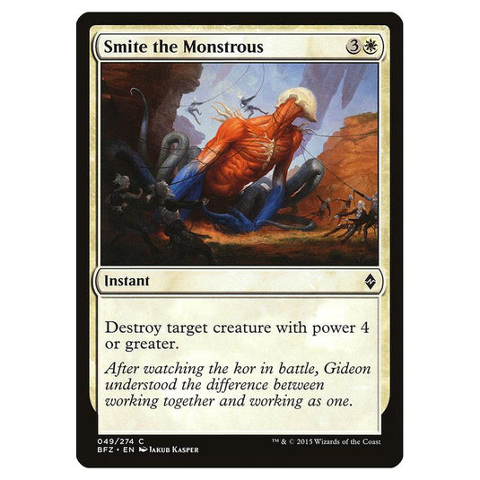 Magic The Gathering - Battle For Zendikar - Smite The Monstrous - 49/274