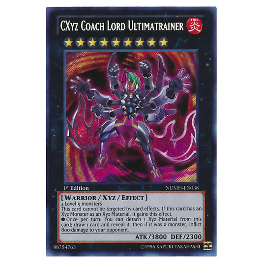 Yu-Gi-Oh! - Number Hunters - CXyz Coach Lord Ultimatrainer (Secret Rare) NUMH-EN038