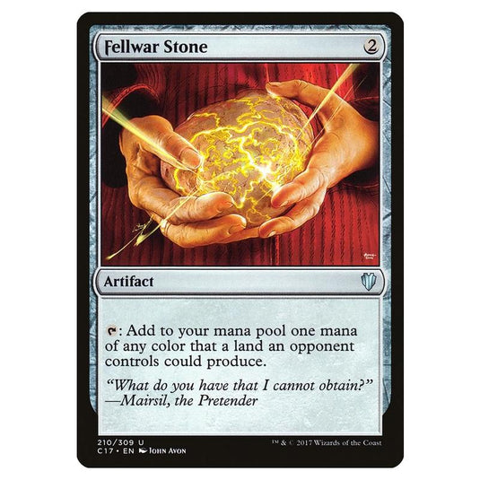 Magic The Gathering - Commander 2017 - Fellwar Stone - 210/309