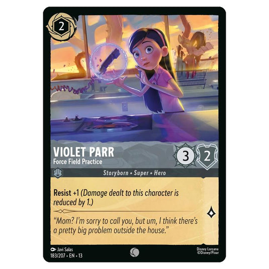 Lorcana - Attack of the Vine - Violet Parr - Force Field Practice (Common) - 183/207