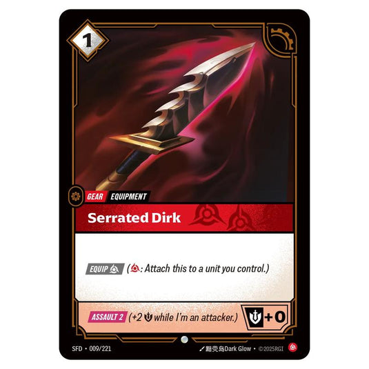 Riftbound: League of Legends TCG - Spiritforged - Serrated Dirk - 009/221