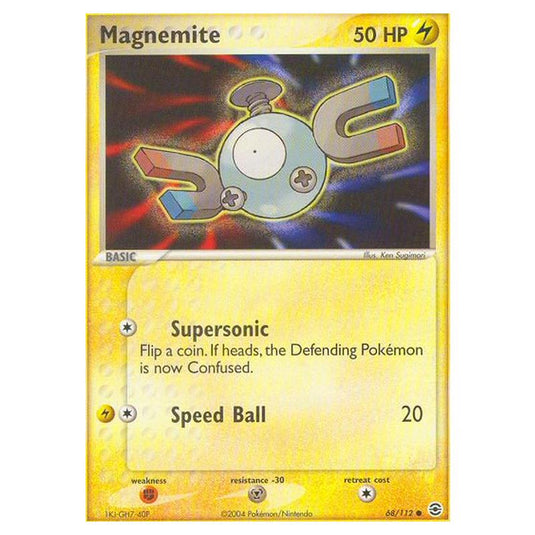 Pokemon - EX Series - FireRed & LeafGreen - Magnemite - 68/112
