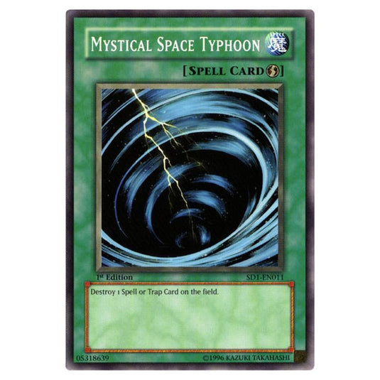 Yu-Gi-Oh! - Structure Deck - Dragon\\'s Roar - Mystical Space Typhoon (Common) SD1-EN011