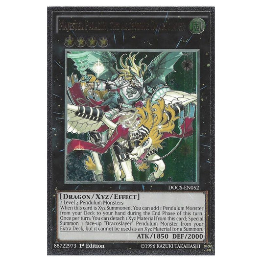 Yu-Gi-Oh! - Dimension of Chaos - Majester Paladin, the Ascending Dracoslayer (Ultimate Rare) DOCS-EN052