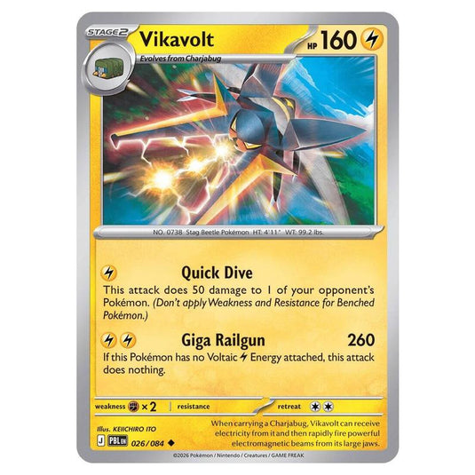 Pokemon - Mega Evolution - Pitch Black - Vikavolt - 026/084