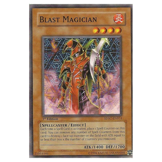 Yu-Gi-Oh! - Spellcaster's Command Structure Deck - Blast Magician (Common) SDSC-EN014