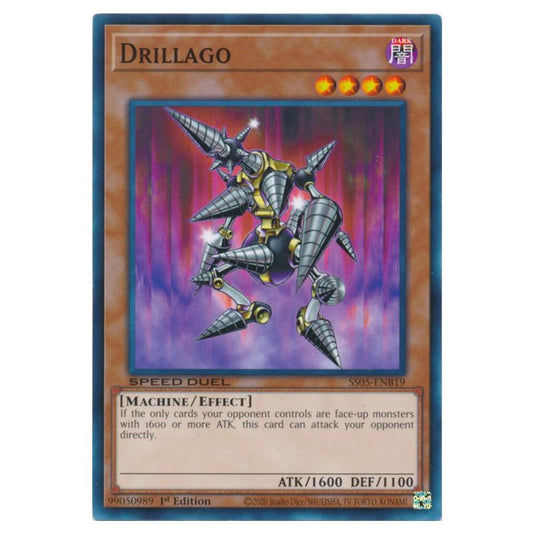 Yu-Gi-Oh! - Speed Duel Starter Decks - Twisted Nightmares - Drillago (Common) SS05-ENB19