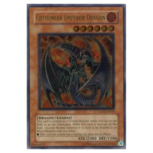 Yu-Gi-Oh! - Tactical Evolution - Chthonian Emperor Dragon (Ultimate Rare) TAEV-EN019