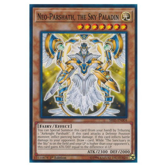 Yu-Gi-Oh! - Structure Deck - Wave of Light - Neo-Parshath, the Sky Paladin (Common) SR05-EN004