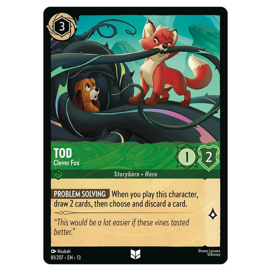 Lorcana - Attack of the Vine - Tod - Clever Fox (Uncommon) - 81/207