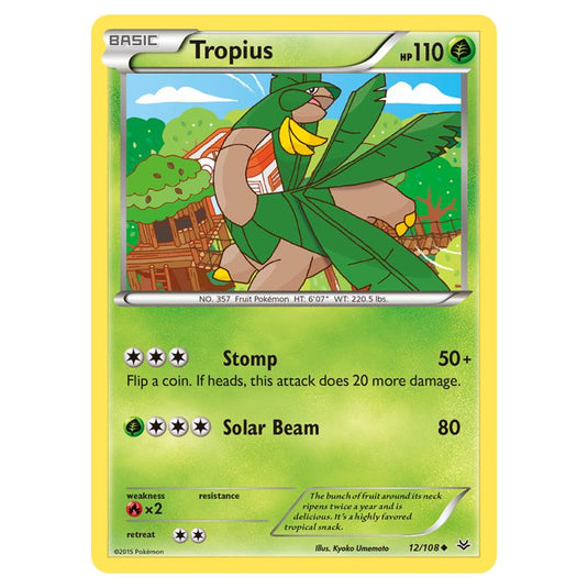 Pokemon - XY - Roaring Skies - Tropius - 12/108 (Reverse Holo)