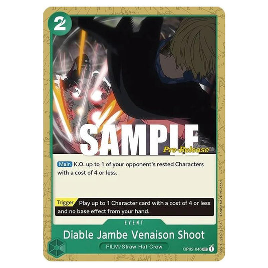 One Piece - OP-02: Paramount War Promos - Diable Jambe Venaison Shoot - OP02-046