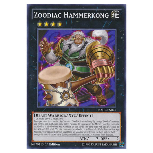 Yu-Gi-Oh! - Maximum Crisis - Zoodiac Hammerkong (Common) MACR-EN047