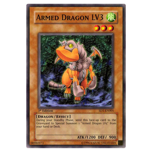 Yu-Gi-Oh! - Structure Deck - Dragon\\'s Roar - Armed Dragon LV3 (Common) SD1-EN005