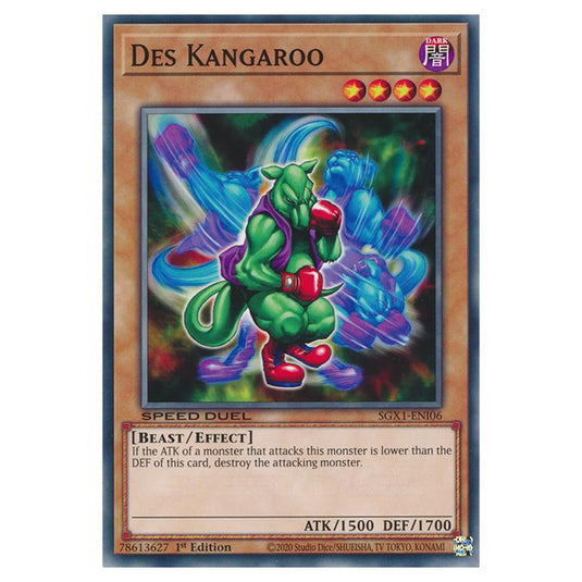 Yu-Gi-Oh! - Speed Duel GX - Duel Academy Box - Des Kangaroo (Common) SGX1-ENI06