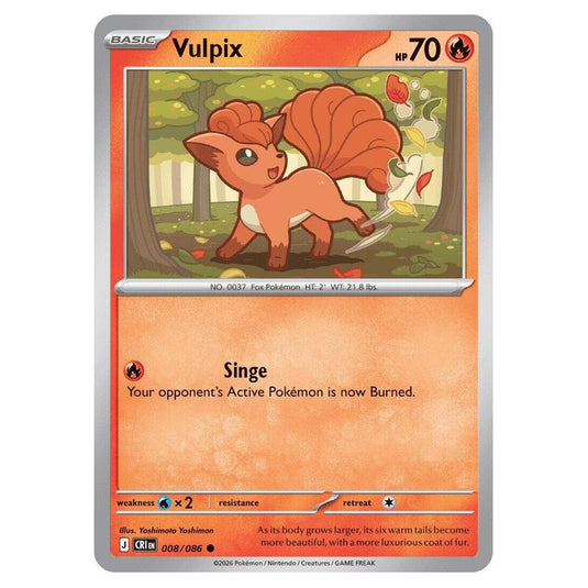 Pokemon - Mega Evolution - Chaos Rising - Vulpix - 008/086