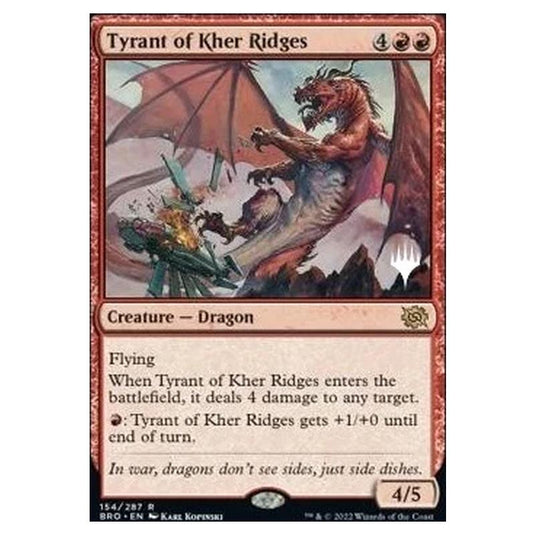 Magic The Gathering - The Brothers' War Promos - Tyrant of Kher Ridges - 154/287