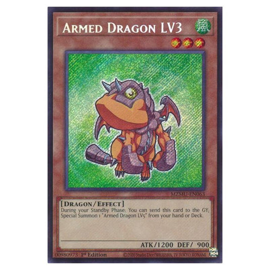 Yu-Gi-Oh! - Maze of Muertos - Armed Dragon LV3 (Secret Rare) - MZMU-EN063