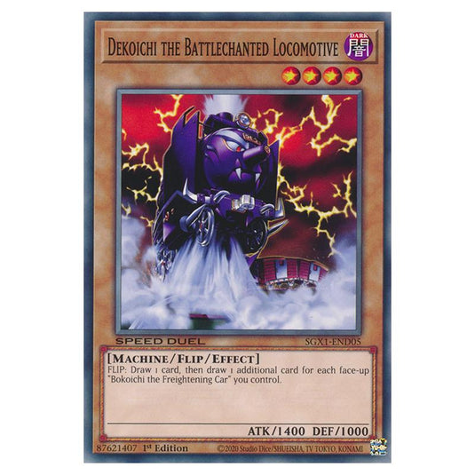 Yu-Gi-Oh! - Speed Duel GX - Duel Academy Box - Dekoichi the Battlechanted Locomotive (Common) SGX1-END05